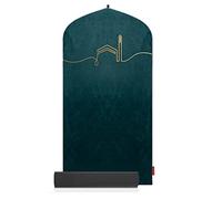 TAKVA Tappetino da preghiera Premium | Collezione Kaaba (COMFITPLUS, Kaaba Emerald)