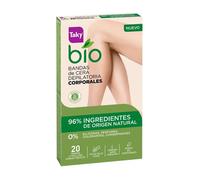 Taky Bio Natural 0% Bandas De Cera Corporales Depilatorias 20 Un