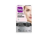Taky Carbon Activado Bandas Cera Faciales Depilatorias 20 Un