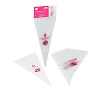 Tala 10 sac à poche riutilizzabili - sac à poche trasparenti usa e getta per torte, cupcake e decorazioni - si adattano a qualsiasi ugello - accessori da forno - 16,5 cm x 31 cm