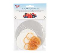 Tala 2LB Jam Pot Covers Coperture per vasi da marmellata da 0,9 kg 10A01230, Cellophane, Elastici, Carta Cerata, Multicolore