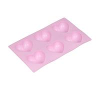 Tala 6 stampi in silicone a forma di cuore, riutilizzabili LFGB, per dolci e dolci, antiaderente, adatti al forno fino a 230 °C, lavabili in lavastoviglie, 30 x 17,5 cm