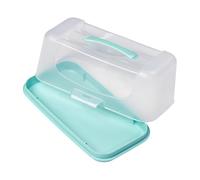 Tala Contenitore rettangolare per torte, ideale per torte, pagnotte e cupcake, ermetico, con base forte e stabile, clip di bloccaggio e manico di trasporto, senza BPA