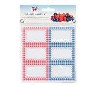 Tala Everyday - Set di etichette per conserve, motivo a quadretti