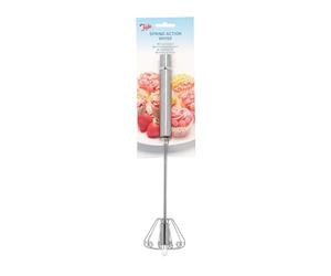 Tala Frusta a Molla in Acciaio Inox, Resistente ed efficiente, utensile da Cucina per sbattere, Montare e mescolare Senza Sforzo, Argento, 31 x 5,5 x 5,5 cm