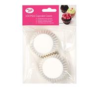 Tala Mini pirottini per cupcake bianchi di diametro 9 cm, ideali per cupcake poco profondi e torte di fata, perfetti per compleanni e celebrazioni