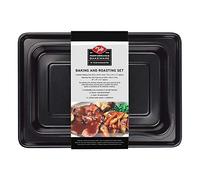 Tala Performance - Set da forno e tostatura, 34,5 x 24,4 x 2 cm e teglia con beccuccio per versare 30,6 x 20,3 x 4 cm, in acciaio al carbonio professionale con rivestimento antiaderente di alta