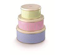 Tala Set 3 Cake 10B19530 Torta, Metallo, Design retrò, 7, 9 And 10 inch Diameter Storage Tins