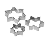 Tala Set di 3 formine per biscotti a forma di stella, in acciaio inox, diverse misure