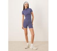 Tala - SkinLuxe - Pantaloncini blu con vita alta a V XS