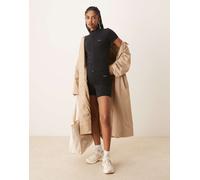 Tala - SkinLuxe - Pantaloncini neri con vita alta a V-Nero S