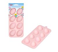 Tala Stampo in silicone per uova di Pasqua, per 8 cioccolatini, ideale per regali fatti in casa, cioccolatini, dolci e cubetti di ghiaccio, facile rilascio e antiaderente