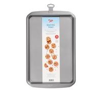 Tala Teglia rettangolare antiaderente, ideale per cuocere e cucinare, in acciaio al carbonio, manici piatti larghi, lavabile in lavastoviglie e utilizzabile in freezer, 25 x 38 cm