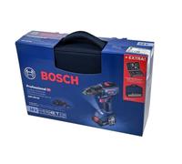 Taladro atornillador Bosch Professional GSR 18V-50 + 2 baterías 2.0Ah + Cargador GAL 18V-20 + 43 accesorios + Bolsa