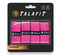 TALAFIT Overgrip PadDel Pack 4 Grip Padel - Padel overgrip Impugnatura Pala Padel - Perforata - Overgrip Padel - Grip Tennis (Rosa)