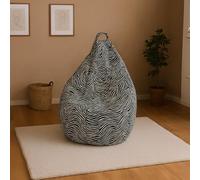 Talamo Italia 13Casa - Zebra B1 - Poltrona Sacco. Dim: 80x80x120 h cm. col: Bianco, Nero. Mat: Poliestere.