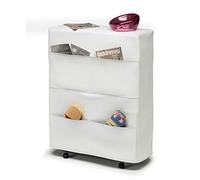 Talamo Italia branda Ortopedica Pieghevole, con Materasso 80 x 190, Cover e tasconi in Ecopelle, Made in Italy, Bianco, 180x200