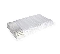 Talamo Italia - Cuscino per letto, 100% Made in Itala, Guanciale sfoderabile Ortocervicale, in Memory Foam forato, Anallergico e Traspirante, 70x41xh11,5 cm.