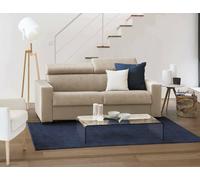 Talamo Italia - Divano Letto 2 posti Afra, Sofà Soggiorno Apertura Girevole, Poggiatesta Regolabili e Braccioli Standard, 100% Made in Italy, Cm 180x95h85, Beige