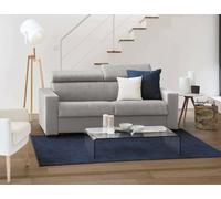 Dmora Talamo Italia - Divano Letto 3 posti Aiko, Sofà Soggiorno Apertura Girevole, Poggiatesta Regolabili e Braccioli Standard, 100% Made in Italy, Cm 220x95h85, Grigio