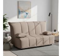 Talamo Italia Divano Letto 3 posti Allegra, Sofà con Apertura a Carrello in Tessuto Imbottito, Cuscini Inclusi, 100% Made in Italy, Cm 165x90h85, Tortora