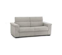 Talamo Italia -Divano letto 3 posti Olimpia, Sofà trasformabile per salotto, imbottito, sfoderabile, Qualità 100% Made in Italy, 225x95 h100 cm, Beige