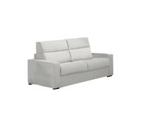 Talamo Italia -Divano Letto 3 posti Zeudi, Sofà trasformabile per Salotto, Imbottito, sfoderabile, qualità 100% Made in Italy, 220x95 h100 cm, Grigio Chiaro