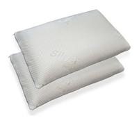 TALAMO ITALIA - Guanciale Gemelli, Cuscino Ergonomico pollici pollici saponetta pollici pollici In Memory Foam Forato, 100% Made In Italy, Con Rivestimento Agli Ioni Di Argento,