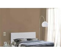 Talamo Italia Cleopatra, Testata in Ecopelle a Muro, 100% Made in Italy, Adatta a Letto Matrimoniale, Cm 170x60, Bianco, Pannello truciolare 18mm, 170 x 60