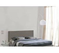 Talamo Italia Cleopatra, Testata in Ecopelle a Muro, 100% Made in Italy, Adatta a Letto Matrimoniale, Cm 170x60, Tortora, Pannello truciolare 18mm, 170 x 60