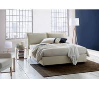 Talamo Italia - Letto matrimoniale Deborah, Letto contenitore con rivestimento in tessuto, 100% Made in Italy, Apertura frontale, adatto per materasso Cm 160x190, Beige