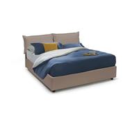 Talamo Italia - Letto contenitore Matrimoniale Veronica, Made in Italy, Letto con rivestimento in ecopelle, Apertura frontale, con materasso cm 160x20