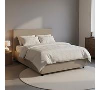 Letto Piazza e Mezza Artemisia, Letto Contenitore con Rivestimento in Ecopelle, 100% Made in Italy, Apertura Frontale, Adatto per Materasso Cm 120x190, Tortora