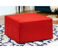Talamo Italia Letto Pieghevole Ancilla Rosso Materasso Incluso Sfoderabile, Brandina Dimensione Materasso 80x190 cm Made in Italy