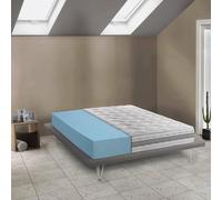 Talamo Italia Matrimoniale Sveva, Materasso sfoderabile in Memory Foam e Waterfoam, 100% Made in Italy, Anti acaro e Anallergico, Cm 160x200h21, Bianco, 160 x 200