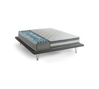 Talamo Italia - Materasso matrimoniale Teodora, Materasso in Memory Foam e Gel a 9 zone differenziate, 100% Made in Italy, Anti acaro e Anallergico, Cm 140x200h27