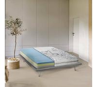 Talamo Italia - Materasso matrimoniale Vanda, Materasso sfoderabile in Memory Foam e Waterfoam, 100% Made in Italy, Anti acaro e Anallergico, Cm 160x200h22