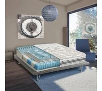 Talamo Italia Materasso Matrimoniale Zelda, sfoderabile in Memory Foam e Micromolle indipendenti, 100% Made in Italy, Anti acaro e Anallergico, Cm 160x190h25