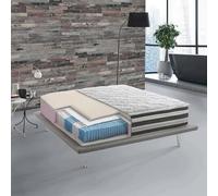 Talamo Italia - Materasso singolo Loretta, sfoderabile in Memory Foam e Micromolle insacchettate, 100% Made in Italy, Anti acaro e Anallergico, Cm 80x190h32