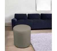Talamo Italia - Pouf Abate, Poltrona multiuso, Poltroncina sacco, Pouf poggiapiedi, Made in Italy, 40x40 h42 cm, Tortora