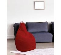 Talamo Italia - Pouf Abdog, Poltrona Multiuso, Poltroncina Sacco, Pouf poggiapiedi, Made in Italy, 90x90 h120 cm, Rosso