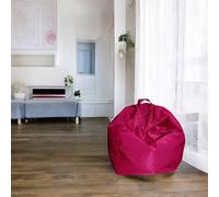 Talamo Italia - Pouf Abe, Poltrona Multiuso, Poltroncina Sacco, Pouf poggiapiedi, Made in Italy, 65x65 h50 cm, Fucsia