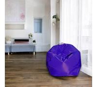 Talamo Italia - Pouf Abe, Poltrona multiuso, Poltroncina sacco, Pouf poggiapiedi, Made in Italy, 65x65 h50 cm, Viola