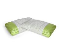 Talamo Italia - Talamo Italia Set di 4 Cuscini per letto, 100% Made in Italy, Guanciale sfoderabile a "saponetta" in Memory Foam forato,Anallergico e Traspirante,70x40xh16 cm