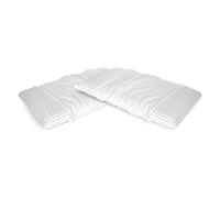 Talamo Italia Set di 4 guanciali Bregnano, Cuscino per Letto, Poggiatesta Imbottito, Cuscinetto per Camera da Letto, Made in Italy, 70x39 h10 cm, Bianco