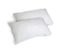 Talamo Italia - Talamo Italia coppia di cuscini per letto, 100% Made in Italy, Guanciali in fiocco di Memory foam, Anallergico e Traspirante, 73x44xh14 cm