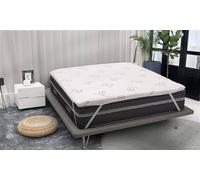 Talamo Italia - Topper singolo Luisella, Topper rinnova materasso sfoderabile in Memory Foam e fibre di Rame, 100% Made in Italy, Anti acaro e Anallergico, Cm 80x190h5