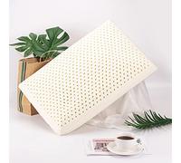 Talatex 100% naturale di alta qualità, in lattice Dunlop, cuscino in schiuma di lattice a basso pofile, a media resistenza, allevia la pressione, dolore al collo e alle spalle, (Queen(1 confezione),