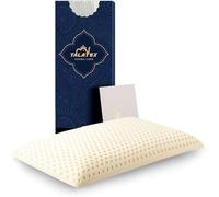 Talatex Cuscino piatto in lattice naturale, ultra sottile, per chi dorme sulla pancia, aiuta ad alleviare la pressione, perfetto per i lavoratori in viaggio e alla scrivania