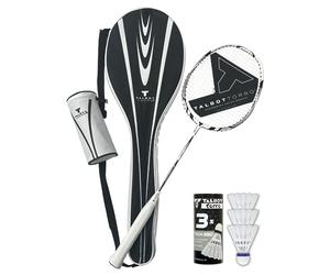 Talbot-Torro Badminton Starter Set Isoforce 211, Set da Badminton Composto da 1 Racchetta in Grafite, 3 Volani, Borsa, Tutto per un Inizio Immediato